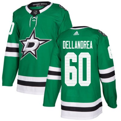Adidas Dallas Stars #60 Ty Dellandrea Green Home Authentic Stitched NHL Jersey Men's
